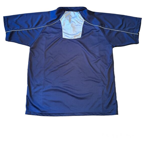 Minor League Baseball Polo Shirt Edmonton Capitals Dry Fit Golf Blue Mens Large - Picture 2 of 7